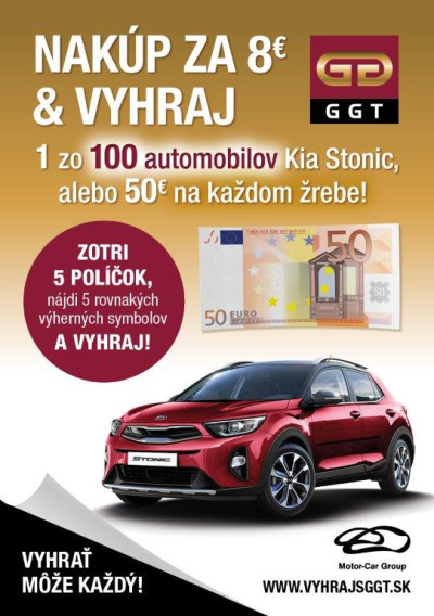 Spotrebiteľská súťaž „Vyhraj s GGT“!