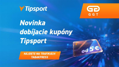 Novinka v našej sieti: Dobíjacie kupóny TIPSPORT